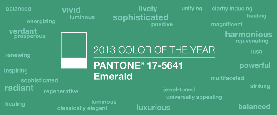 Pantone color of the year 2013 emerald