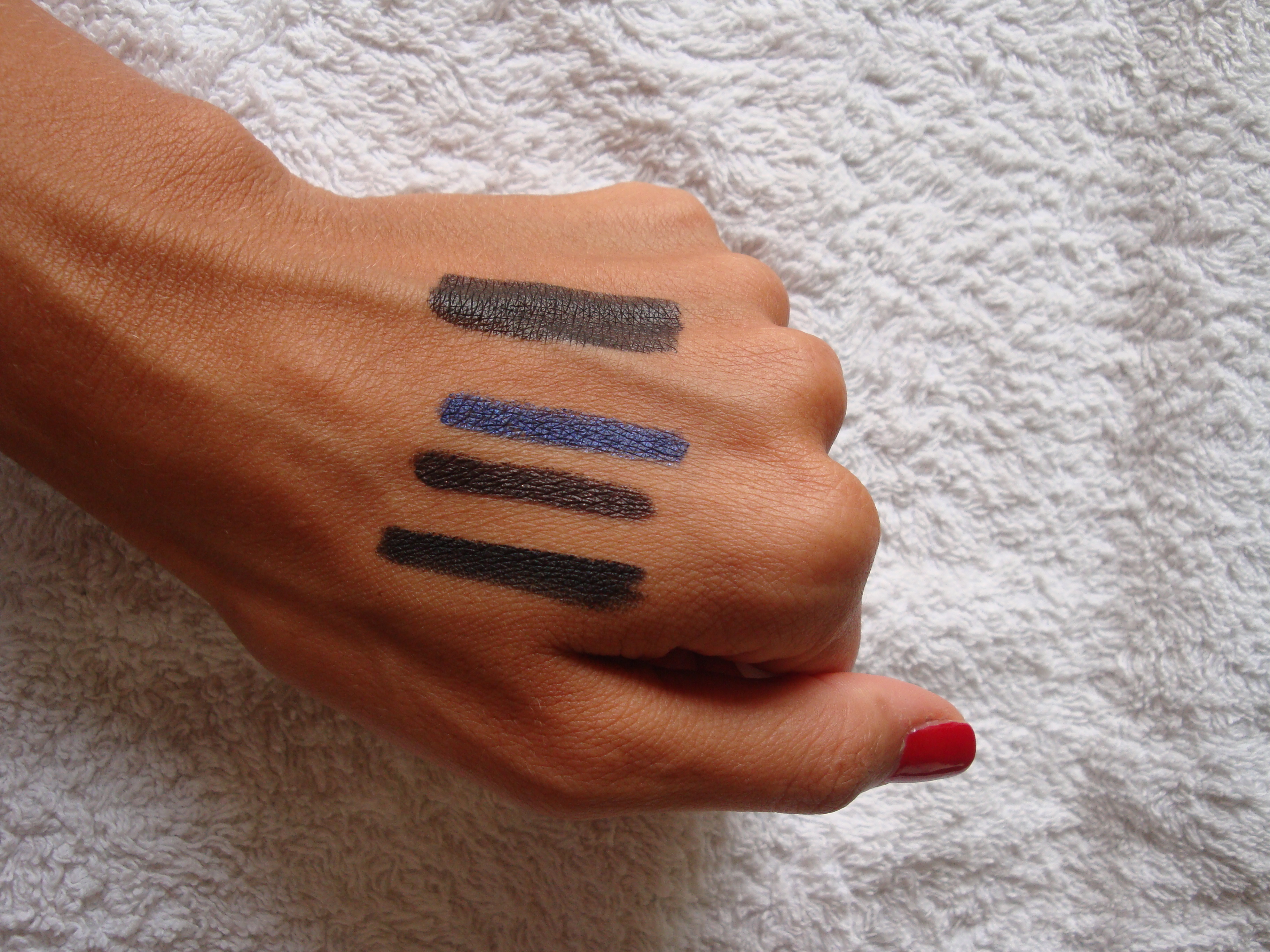 L'Oreal superliner silkissime + blackbuster swatches